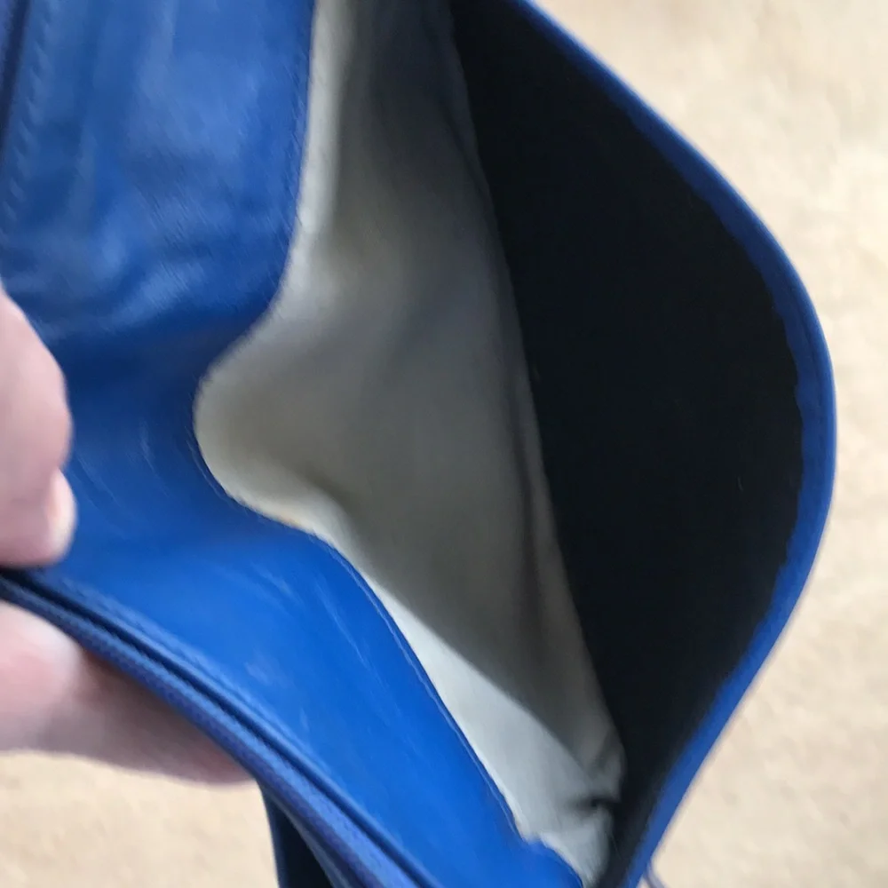 Blue Leather Mini Bag - Picture 6 of 6